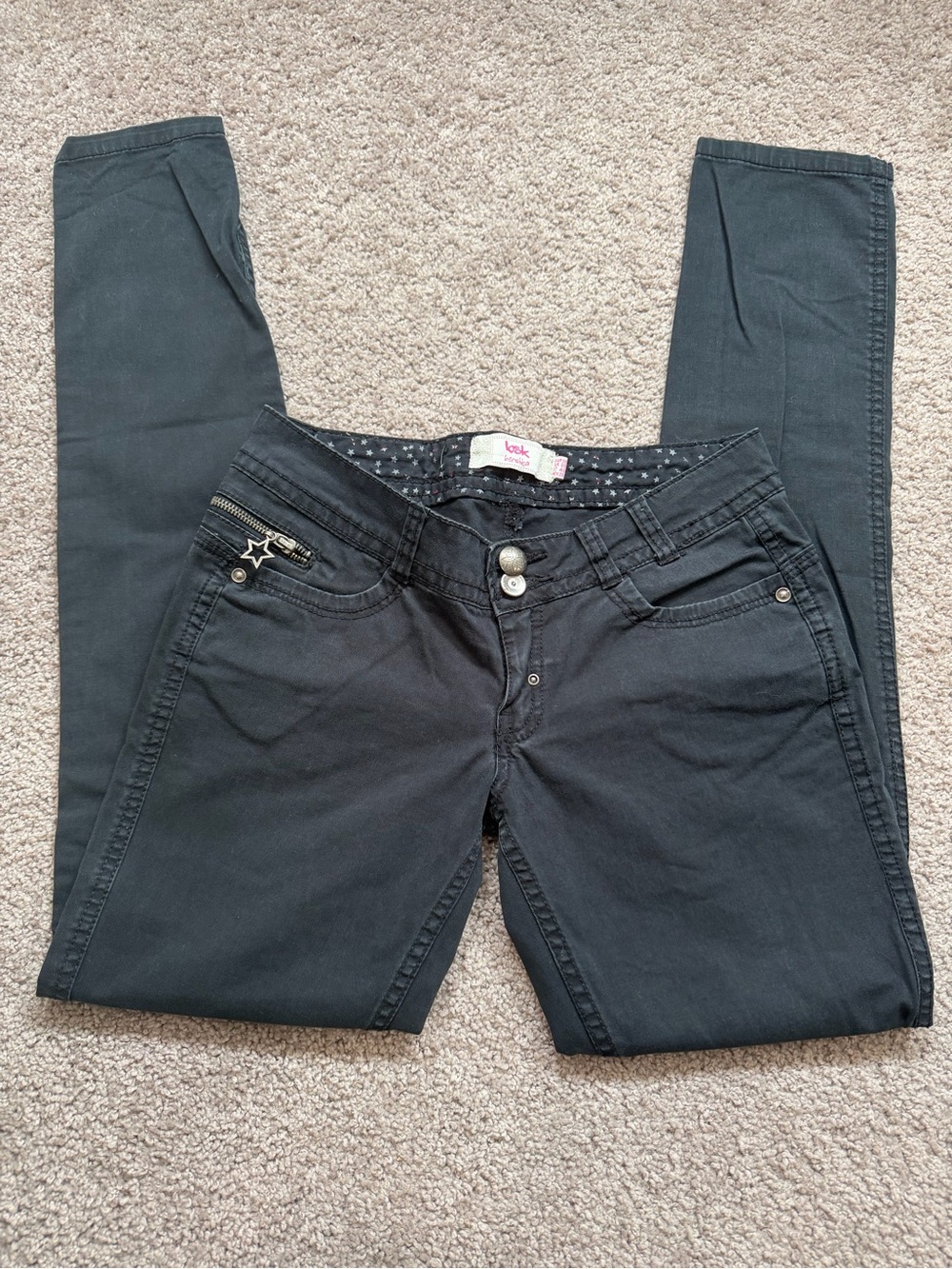 Y2K bershka black skinny jeans emo scene grunge low rise